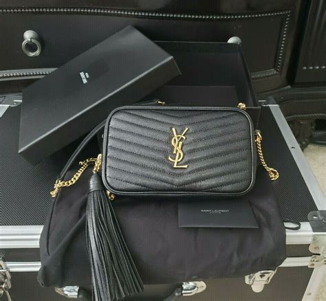 ysl mini lou all black